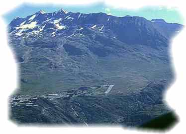 Anflug auf Alpe d` Huez